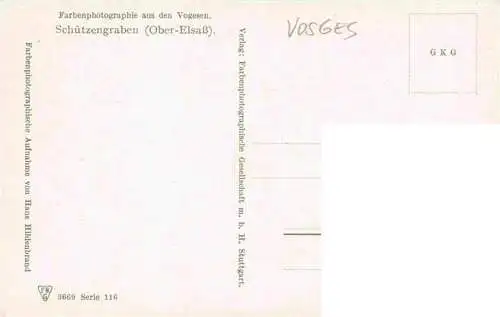 AK / Ansichtskarte  Vosges_Vogesen_Region Schuetzengraben im Ober Elsass