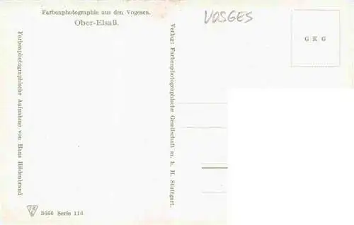 AK / Ansichtskarte  Vosges_Vogesen_Region Aus einem Schuetzengraben im Ober Elsass