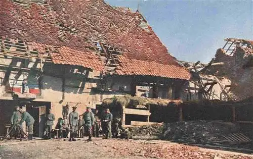 AK / Ansichtskarte  Vosges_Vogesen_Region Zerstoerte Haeuser im Ober Elsass