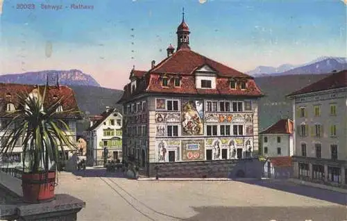 AK / Ansichtskarte  Schwyz_SZ Rathaus