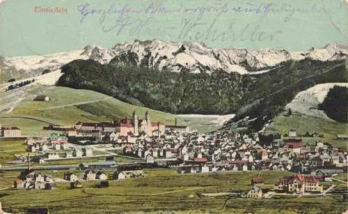 AK / Ansichtskarte  Einsiedeln__SZ Panorama Feldpost