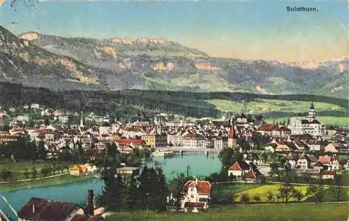 AK / Ansichtskarte  Solothurn_Soleure_SO Panorama Aarepartie