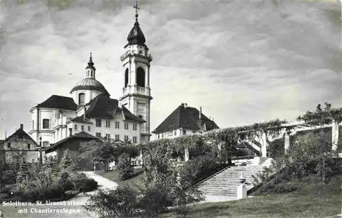 AK / Ansichtskarte  Solothurn_Soleure_SO St Ursenkathedrale mit Chantieranlagen