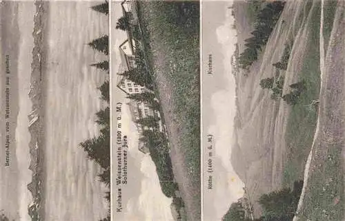 AK / Ansichtskarte  Solothurn_Soleure_SO Berner Alpen vom Weissenstein Kurhaus Weissenstin Roethe Kurhaus