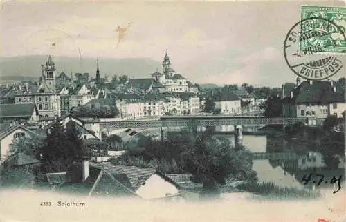 AK / Ansichtskarte  Solothurn_Soleure_SO Panorama Aarepartie