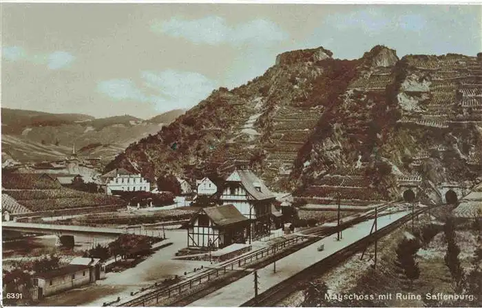 AK / Ansichtskarte  Mayschoss_Ahr mit Ruine Saffenburg