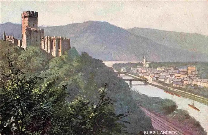 AK / Ansichtskarte  Niederlahnstein_Lahnstein Burg Lahneck