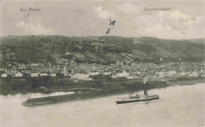 AK / Ansichtskarte  Oberlahnstein_Lahnstein Rheinpartie Panorama Feldpost