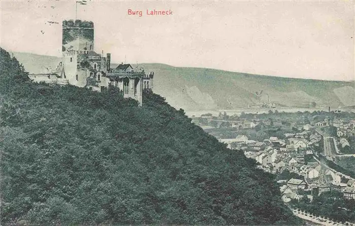 AK / Ansichtskarte 73963646 Niederlahnstein_Lahnstein Burg Lahneck