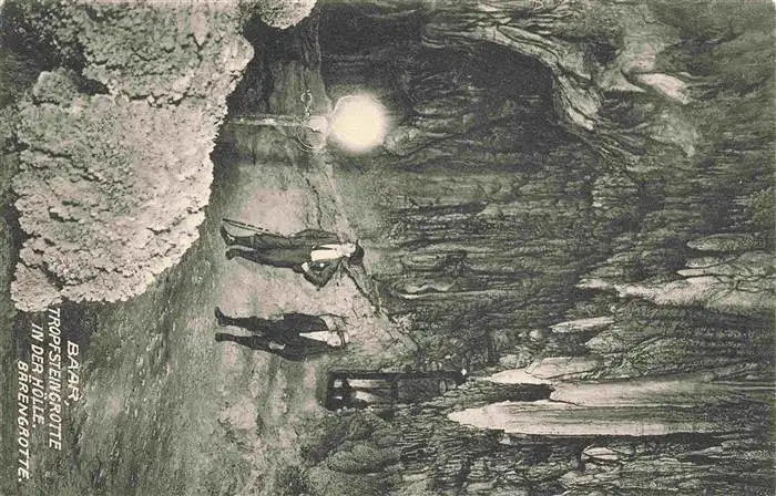 AK / Ansichtskarte  Baar__ZG Tropfsteingrotte in der Hoelle Baerengrotte