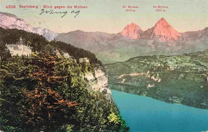AK / Ansichtskarte  Seelisberg_UR Blick zu den Mythen 