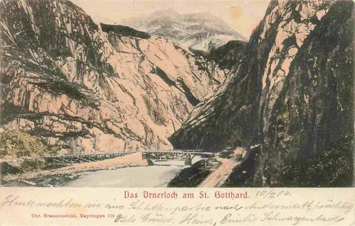 AK / Ansichtskarte  Urnerloch_Andermatt_UR am St Gotthard