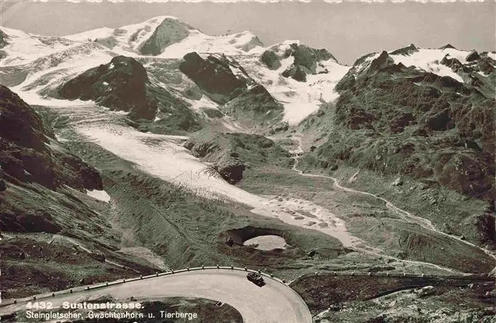 AK / Ansichtskarte  Sustenstrasse Steingletscher Gwaechtenhorn und Tierberge