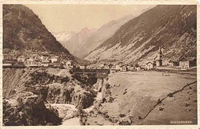 AK / Ansichtskarte  Goeschenen_Goeschenen_UR mit Dammagletscher