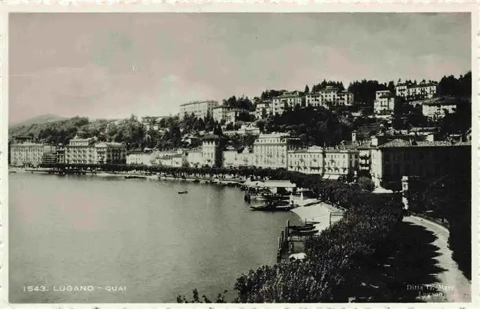 AK / Ansichtskarte  LUGANO_Lago_di_Lugano_TI Quai Panorama
