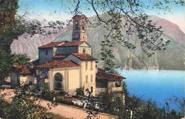 AK / Ansichtskarte  Castagnola_Lago_di_Lugano Antica Chiesa di Castagnola