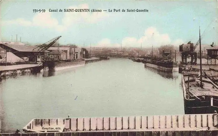 AK / Ansichtskarte  Saint-Quentin_02_Aisne Canal Port