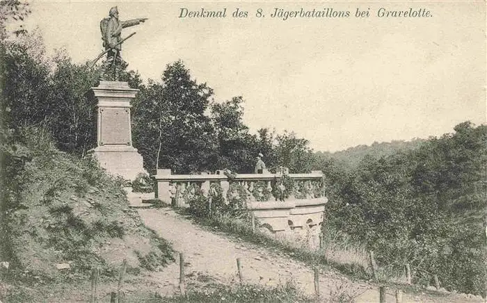 AK / Ansichtskarte  Gravelotte_57_Moselle Denkmal des 8. Jaegerbataillons