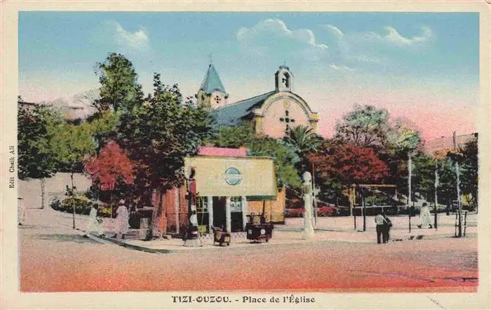 AK / Ansichtskarte  Tizi-Ouzou_Algerie Place de l'Eglise