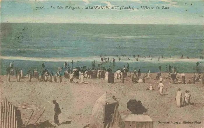 AK / Ansichtskarte  Mimizan_Plage_40_Landes L'Heure du Bain Côte d'Argent