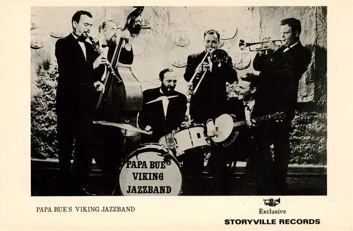 AK / Ansichtskarte  Musikanten Papa Bues Viking Jazzband Storyville Records