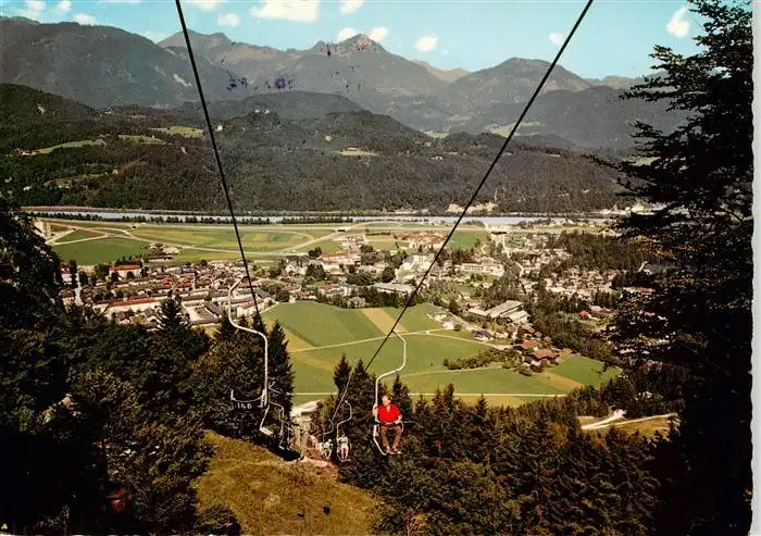 AK / Ansichtskarte 73963834 Sessellift_Chairlift_Telesiege Alpenstadt Kufstein Wilder Kaiser