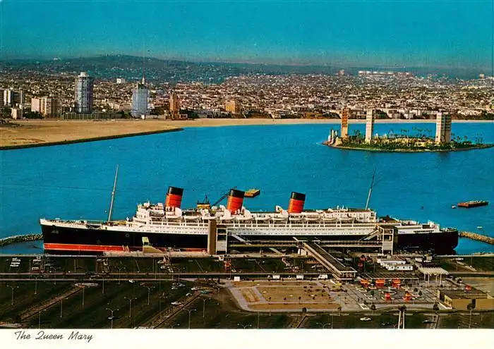 AK / Ansichtskarte 73963847 Dampfer_Oceanliner Queen Mary Long Beach California
