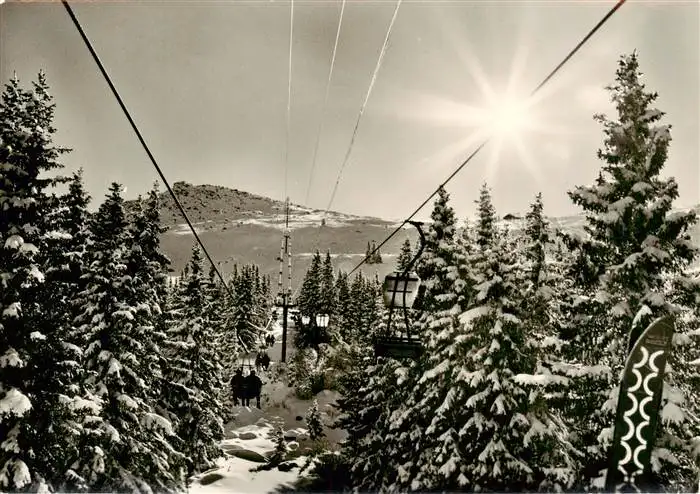 AK / Ansichtskarte  Sessellift_Chairlift_Telesiege Vitasa Gebirge Bulgaria