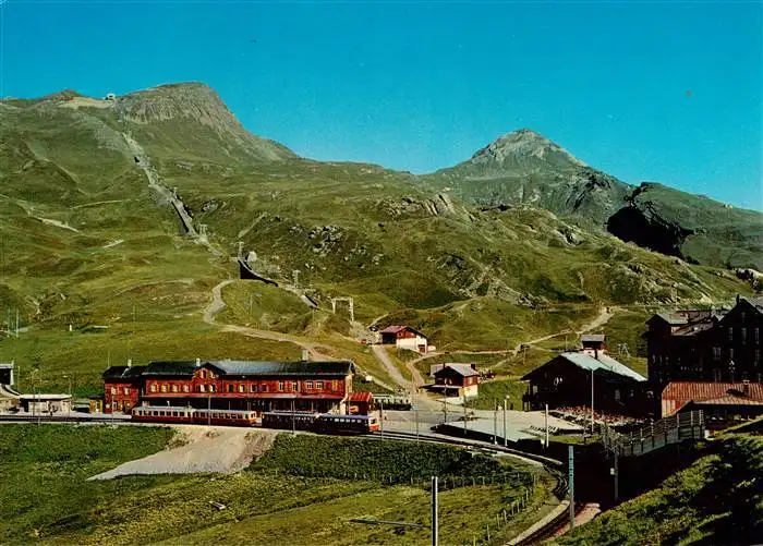 AK / Ansichtskarte  Zahnradbahn_Rack_Railway-- Kleine Scheidegg Lauberhorn 