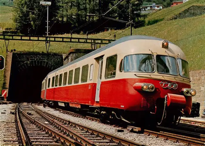 AK / Ansichtskarte 73963860 Eisenbahn_Railway_Chemin_de_Fer Airolo TEE Portale San Gottardo