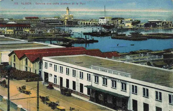 AK / Ansichtskarte  ALGER_Algier_Algerie Service des colis pastaux et le port