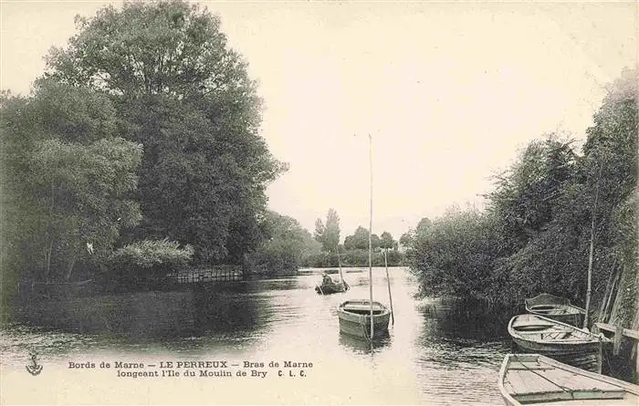 AK / Ansichtskarte  Le_Perreux-sur-Marne_94_Val-de-Marne Bords de Marne Bras de Marne Ile du Moulin de Bry