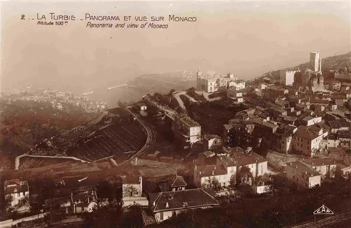 AK / Ansichtskarte  La_Turbie_06 Panorama et vue sur Monaco