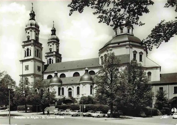 AK / Ansichtskarte  Kempten_Allgaeu St. Lorenz Kirche