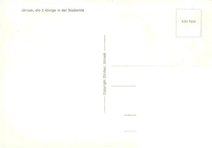 AK / Ansichtskarte  Loerrach_BW Die drei Koenige in der Stadtmitte