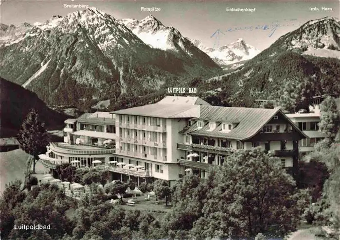 AK / Ansichtskarte  Bad_Oberdorf Luitpoldbad Alpenpanorama Allgaeuer Alpen