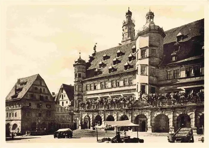 AK / Ansichtskarte  ROTHENBURG___TAUBER Am Markt