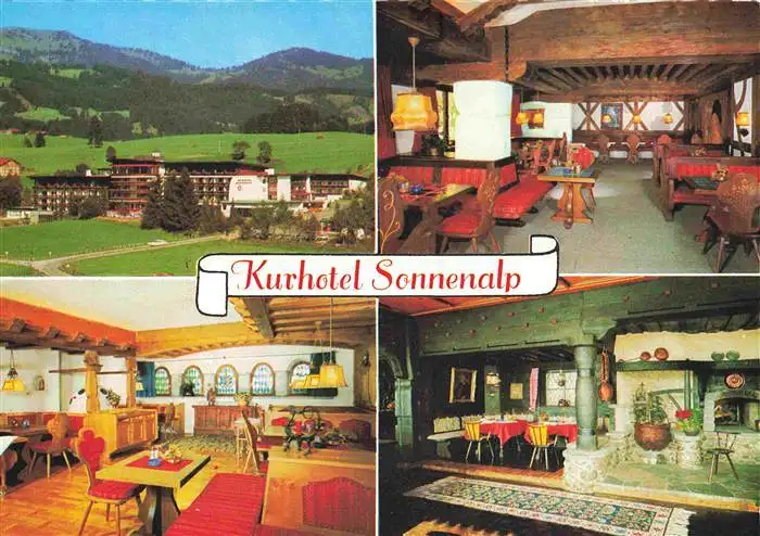AK / Ansichtskarte 73964033 Sonthofen__Oberallgaeu Kurhotel Sonnenalp Restaurant