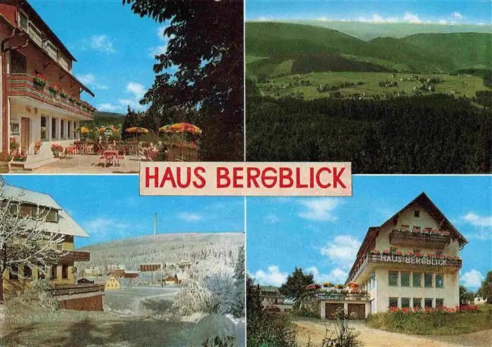 AK / Ansichtskarte  Fleckl_Oberwarmensteinach Hotel Pension Haus Bergblick Panorama Fichtelgebirge