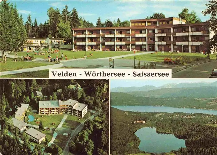 AK / Ansichtskarte 73964053 Velden__Woerthersee_AT Sol Village Familienhotel Gerstl Saissersee Luftaufnahme