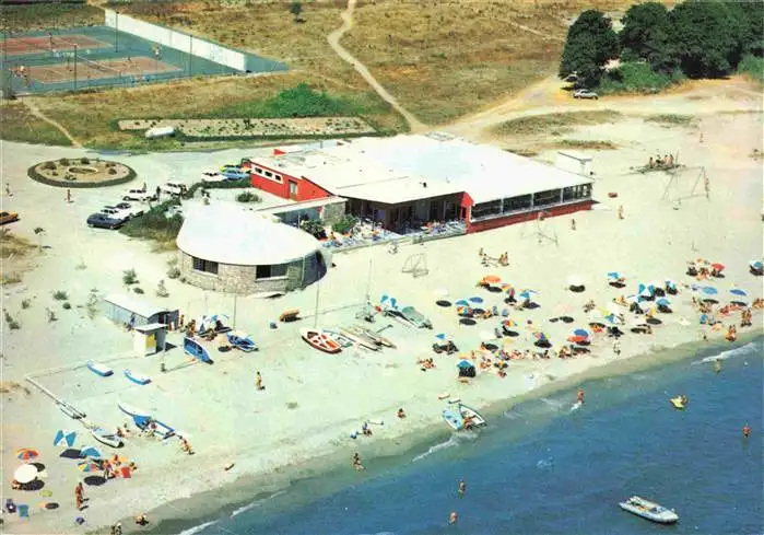 AK / Ansichtskarte  Castellare-di-Casinca Restaurant et la plage vue aérienne