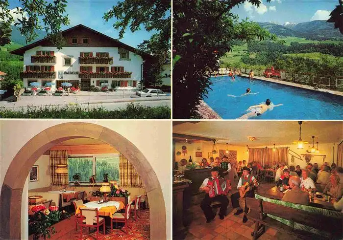 AK / Ansichtskarte 73964085 Riffian_Meran_IT Hotel Baumgut Restaurant Hausmusik Swimming Pool