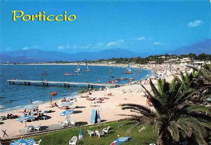 AK / Ansichtskarte  Porticcio_Ajaccio_Corse_2A_Corse-du-Sud Kuestenpanorama Strand