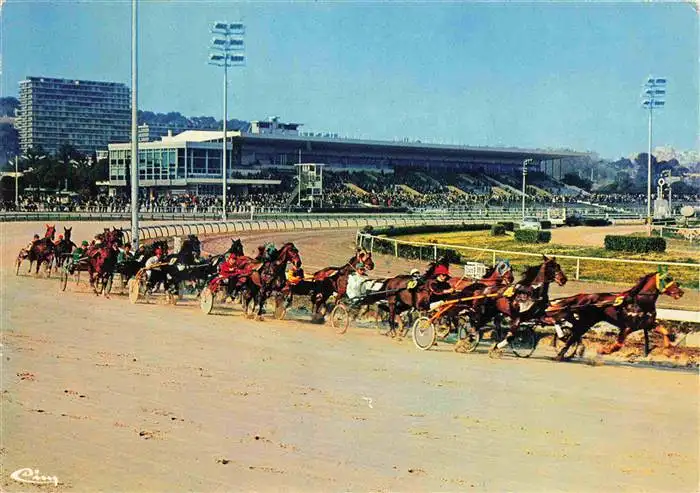 AK / Ansichtskarte  Cagnes-sur-Mer_06 Hippodrome les trotteurs en course Trabrennbahn