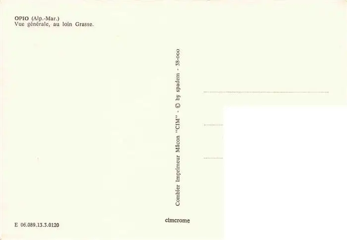 AK / Ansichtskarte  Opio Vue générale au loin Grasse