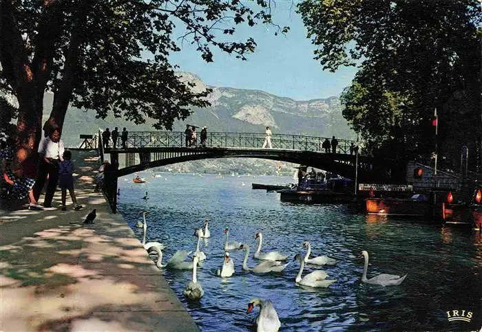 AK / Ansichtskarte  Annecy_74_Haute-Savoie Pont des Amours et Mont Veyrier