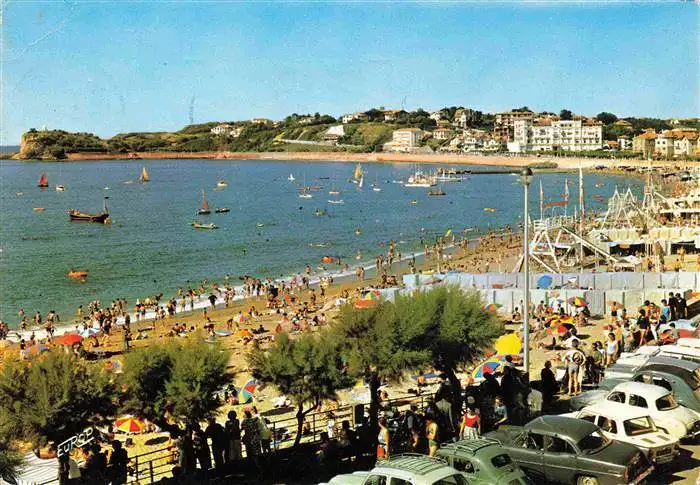 AK / Ansichtskarte  Saint-Jean-de-Luz La plage et la Pointe Sainte Barbe