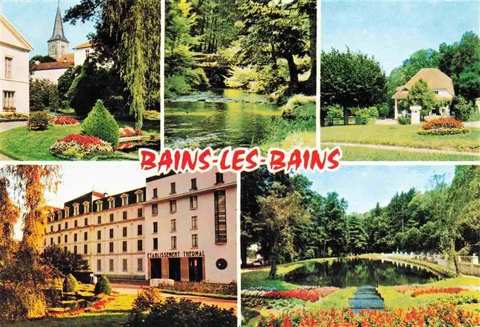 AK / Ansichtskarte  Bains-les-Bains_88_Vosges Etablissement Thermal Parc