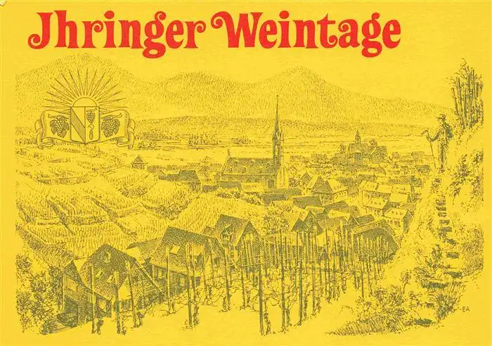 AK / Ansichtskarte 73964150 Ihringen_Kaiserstuhl Ihringer Weintage Kuenstlerkarte