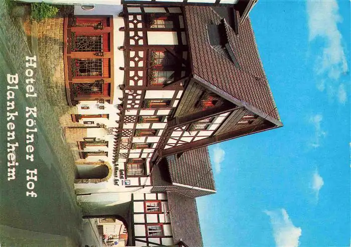 AK / Ansichtskarte  Blankenheim_Ahr Hotel Koelner Hof Fachwerkhaus